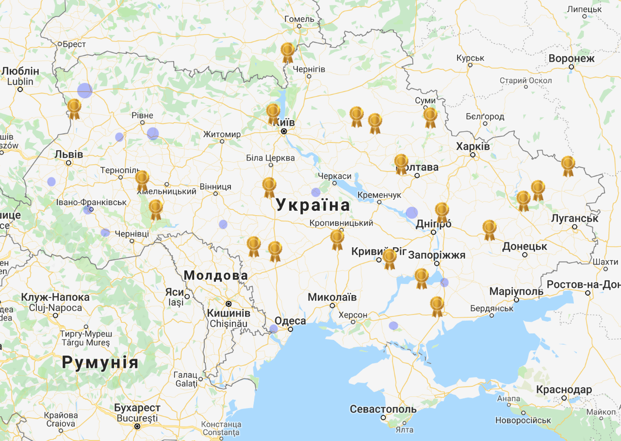 Е100 карта заправок в россии на карте